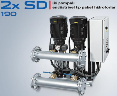 STAR 2xSD 190/5 2x20 HP 380V DÜŞEY MİLLİ ÇİFT POMPALI ENDÜSTRİYEL TİP PAKET HİDROFOR (2 POMPALI)