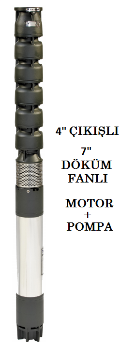 İMPO S 775/04 - 30 HP DÖKÜM FANLI (KADEMELİ) DERİN KUYU DALGIÇ POMPA