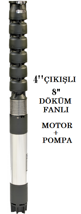 İMPO S 790/10 - 100 HP DÖKÜM FANLI (KADEMELİ) DERİN KUYU DALGIÇ POMPA