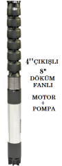 İMPO S 790/10 - 100 HP DÖKÜM FANLI (KADEMELİ) DERİN KUYU DALGIÇ POMPA