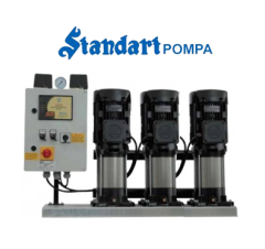 STANDART TH 3xSBT-V 90/4 - 3x2 HP 380V ÜÇ POMPALI DİKEY POMPALI TAM OTOMATİK PAKET HİDROFOR