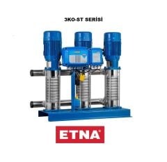 Etna 3KO-ST12/6-40  3x5.5Hp 380V Üç Pompalı Komple Paslanmaz Çelik Çok Kademeli Sabit Devirli Hidrofor (Aisi 304)