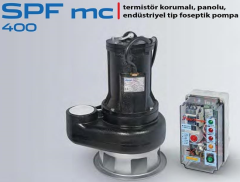 STAR SPFmc 400 T - 4.HP 380V TERMİSTÖR KORUMALI PANOLU ENDÜSTRİYEL TİP FOSEPTİK DALGIÇ POMPA