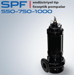 STAR SPF D 550 T 5.5 HP 380V TIKANMAYAN ÇARKLI ENDÜSTRİYEL TİP FOSEPTİK DALGIÇ POMPA 3000d/d