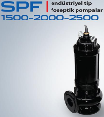 STAR SPF D 2000 T 20.HP 380V TIKANMAYAN ÇARKLI ENDÜSTRİYEL TİP FOSEPTİK DALGIÇ POMPA 3000d/d