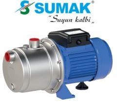 SUMAK, SMINOX 100J, 1 HP, 220V, KENDİNDEN EMİŞLİ, PASLANMAZ, JET POMPA