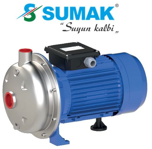 SUMAK, SMINOX/K-100/1 , 1 HP, 220V, KAPALI ÇARKLI, PASLANMAZ, JET POMPA