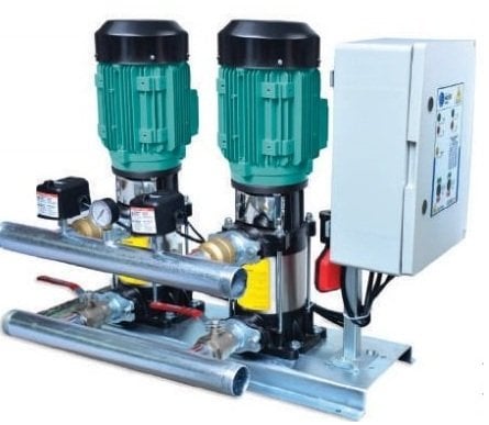 MASTER 2 MVK 9/9 T - 2X4.0 HP 380V ÇİFT POMPALI DİKEY MİLLİ HİDROFOR