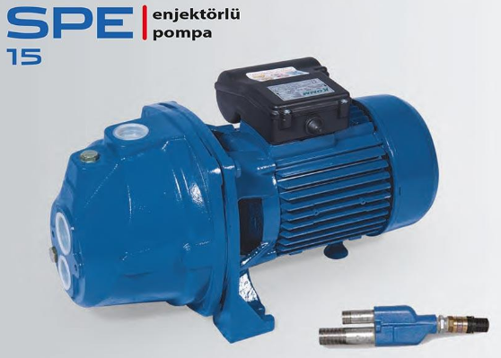 STAR SPE 15 M - 1.5 HP 220V DERİNDEN EMİŞLİ ENJEKTÖRLÜ JET POMPA