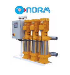 NORM NBH  3/1206 M 3x3 HP 220V ÜÇ POMPALI DÜŞEY MİLLİ ÇOK KADEMELİ PAKET HİDROFOR (3 POMPALI)