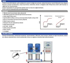 SUMAK, SHT6B 180/10 PFK, 2x1.35 KW, 380V, 2900 d/d,  ÇİFT POMPALI, FREKANS KONTROLLÜ HİDROFOR