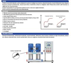 SUMAK, SHT8B 300/8 PFK, 2x2.2 KW, 380V, 2900 d/d,  ÇİFT POMPALI, FREKANS KONTROLLÜ HİDROFOR