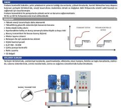 SUMAK, SHT12B 300/6 PFK, 2x2.2 KW, 380V, 2900 d/d,  ÇİFT POMPALI, FREKANS KONTROLLÜ HİDROFOR