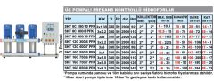 SUMAK, SHT6C 180/10 PFK, 3x1.35 KW, 380V, 2900 d/d, ÜÇ POMPALI, FREKANS KONTROLLÜ HİDROFOR