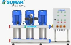 SUMAK, SHT6C 180/10 PFK, 3x1.35 KW, 380V, 2900 d/d, ÜÇ POMPALI, FREKANS KONTROLLÜ HİDROFOR