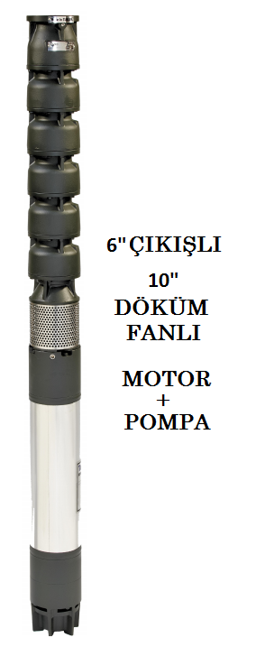 İMPO S 10180/09Z - 225 HP DÖKÜM FANLI (KADEMELİ) DERİN KUYU DALGIÇ POMPA