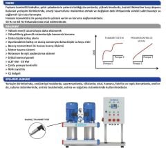 SUMAK, SHT8C 300/8 PFK, 3x2.2 KW, 380V, 2900 d/d, ÜÇ POMPALI, FREKANS KONTROLLÜ HİDROFOR