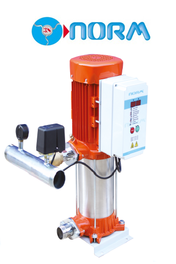 NORM NBH  1/1305 T 4.HP 380V TEK POMPALI DÜŞEY MİLLİ ÇOK KADEMELİ PAKET HİDROFOR