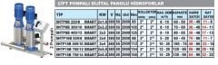 SUMAK, SHTP16B 550/10 SMART, 2x5.5 HP, 380V, ÇİFT POMPALI, DÜŞEY MİLLİ, KADEMELİ, KOMPLE PASLANMAZ, INLINE HİDROFORLAR