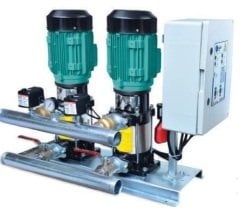 MASTER 2 MV 25/8 T - 2X10.0 HP- 380V - ÇİFT POMPALI DİKEY MİLLİ HİDROFOR