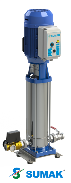 SHTP8 A 400/12 4 HP 380V DÜŞEY MİLLİ KOMPLE PASLANMAZ ÇELİK KADEMELİ HİDROFOR