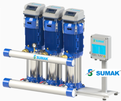 SHT8C 400/10 FK 3x4 HP 380V ÜÇ POMPALI DÜŞEY MİLLİ FREKANS KONTROLLÜ HİDROFOR