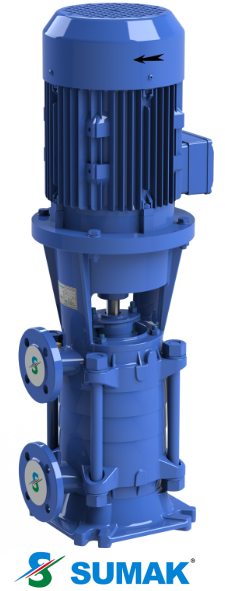 SHT40/2 10 HP 380V DÜŞEY MİLLİ KADEMELİ POMPA