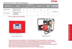 Etna YKO 10/7-30/D10     4 Hp elektrikli- 10Hp Dizel 380V  Dik Milli Dizel Motopomplu Yangın Hidroforu (Dizel + Elektrikli)