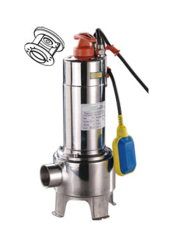 VORTEX TOX 20-50 İNOX 304 M - 2 HP 380V KOMPLE PASLANMAZ ÇELİK PARÇALAYICI FANLI FOSEPTİK DALGIÇ POMPA