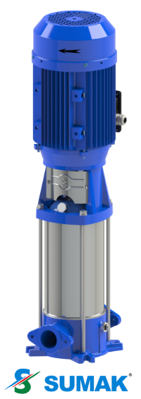SHTPD8-300/10 3 HP 380V DÜŞEY MİLLİ PASLANMAZ ÇARK VE DİFÜZÖRLÜ INLINE POMPA