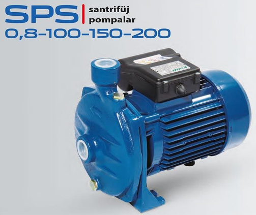 STAR SPS 100 T - 1.5 HP 380V TEK KADEMELİ SANTRİFÜJ POMPA