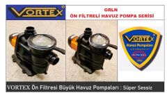 Vortex GRLN 1500 T  1.5Hp 380V Süper Sessiz Ön Filtreli Havuz Pompası - DN50 çıkış