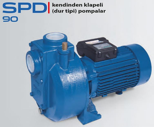 STAR SPD 90/1 M 1.5 HP 220V KENDİNDEN EMİŞLİ (KLAPELİ) DUR TİPİ POMPA