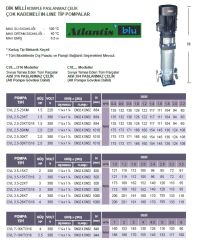 ATLANTİS CVL 7-19KT/316 - 5.5 HP 380V DİK MİLLİ ÇOK KADEMELİ İN-LİNE TİP KOMPLE PASLANMAZ ÇELİK POMPA