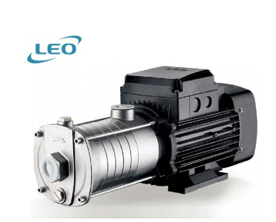 LEO ECHM 2-20 S - 0.5 HP 220V YATAY MİLLİ KOMPLE PASLANMAZ ÇELİK KADEMELİ SANTRİFÜJ POMPA