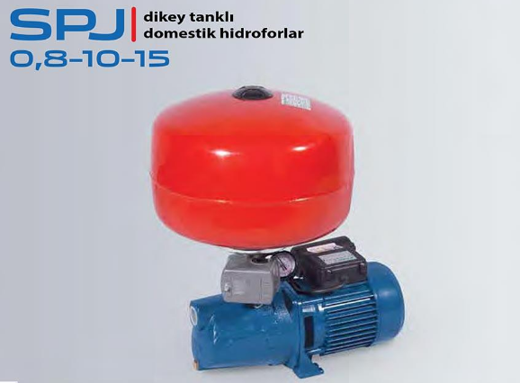 STAR SPS 100 M - 1.5 HP 220V 24 LT DİKEY TANKLI DOMESTİK PAKET HİDROFOR