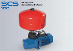 STAR SCS 100 M - 1.HP 220V 24 LT DİKEY TANKLI DOMESTİK PAKET HİDROFOR
