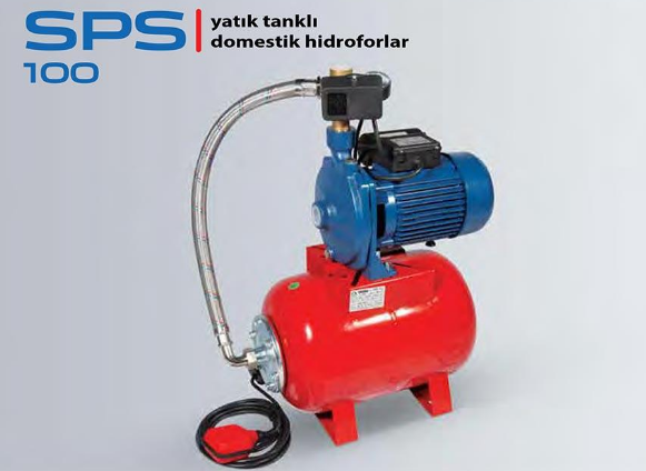 STAR SPS-Y 100 M - 1.5 HP 220V 50 LT YATIK TANKLI DOMESTİK PAKET HİDROFOR
