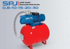 STAR SPJ-Y 30 T+PANO - 3 HP 380V 100 LT YATIK TANKLI DOMESTİK PAKET HİDROFOR