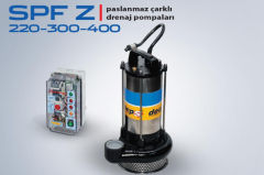 STAR SPF Z 300 T+PANO 3.HP 380V PASLANMAZ ÇARKLI DRENAJ DALGIÇ POMPA