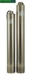Atlantis Blu 4 SNM 4/6  1Hp 220V  4\'\' Çaplı Monoblok Çok Kademeli Dalgıç Pompa - 10 metre kablolu ve panolu (1 ¼\'\' Çıkışlı-Noril Fanlı / Kendinden motor soğutmalı)