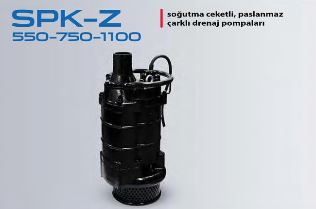 STAR SPK-Z 550 T 7.5 HP 380V SOĞUTMA ÇEKETLİ PASLANMAZ ÇARKLI DRENAJ DALGIÇ POMPA