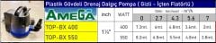 Amega TOP-BX 550  550W Plastik Gövdeli İçten Gizli Flatörlü Temiz Su Drenaj Dalgıç Pompa