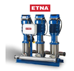 ETNA 3 HF KI 8- 10/40 - 3x5.5 HP 380V ÜÇ POMPALI KOMPLE PASLANMAZ ÇELİK FREKANS İNVERTÖRLÜ HİDROFOR