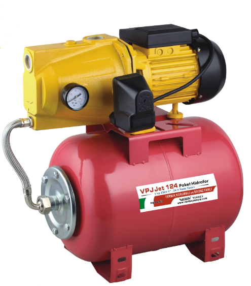 VORTEX SÜPER JET 174  - 1.5 HP 220V 24 LT YATIK TANKLI PAKET HİDROFOR