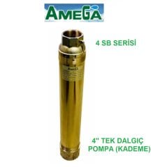 Amega 4 SB 12/28  7.5Hp  4\'\' Noril Fanlı Derin Kuyu Çıplak Tek Dalgıç Pompa (Pompa Kademe)