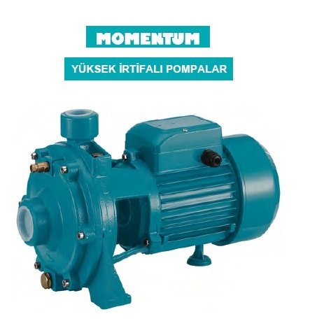 MOMENTUM 2PCM/160A   3HP-220V  DÖKÜM GÖVDELİ ÇİFT KADEMELİ  SANTRİFÜJ POMPA