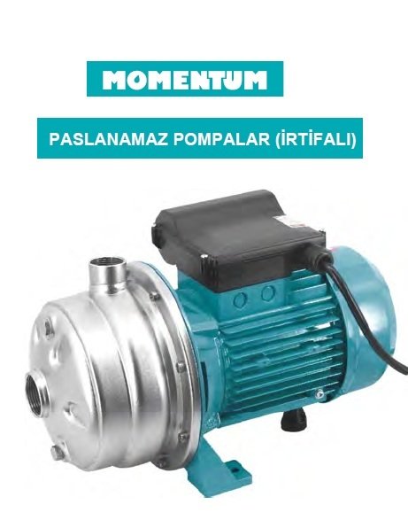 MOMENTUM WB2-70/150D -2HP-220V- YATAY KADEMELİ PASLANMAZ SANTRİFÜJ POMPA