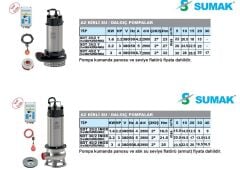 SUMAK SDT 20/2 Y  2.2HP 380V 2  AZ KİRLİ SU DALGIÇ POMPA