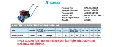 Sumak SMT550/3 B  4Hp 3000 Devir Marşlı Benzinli Santrifüj Motopomp (Giriş: 3'' - Çıkış: 2 1/2) - Fiyat için bizi arayınız.